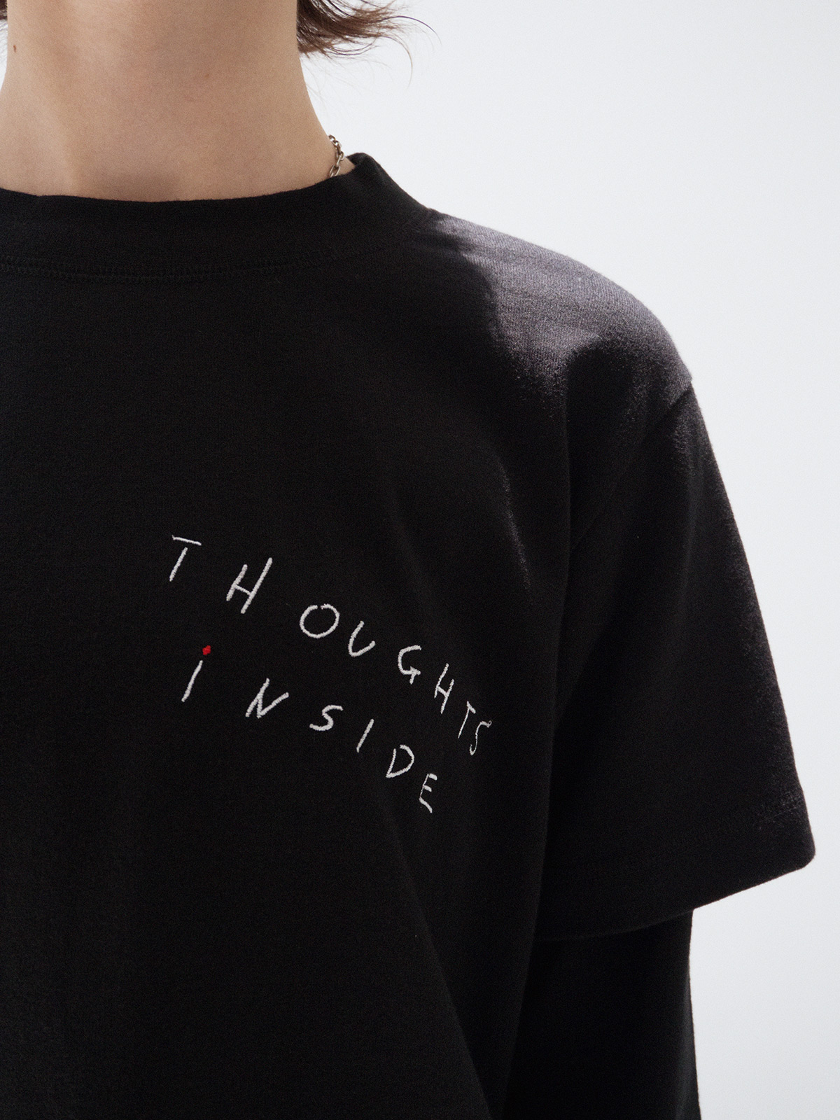 流行のアイテム 2019AW SODUK 'THOUGHTS レイヤードTシャツ INSIDE' Tシャツ/カットソー(七分/長袖)