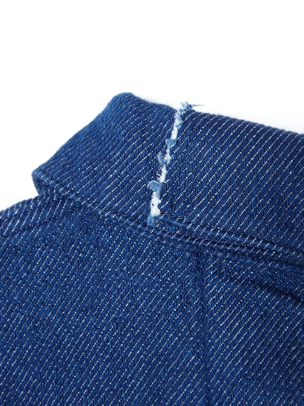 Cutting denim jacket / Blue | soduk