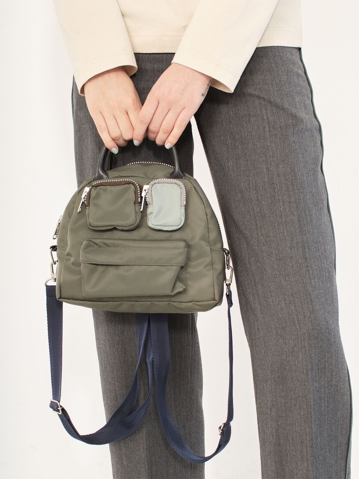 pockets bag mini / khaki | soduk
