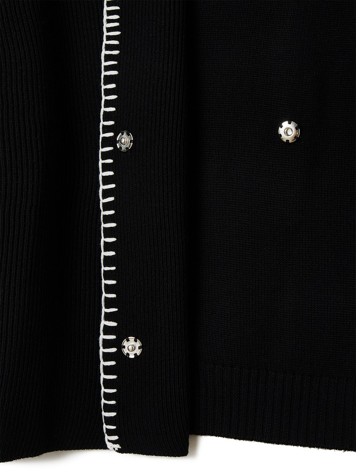 soduk stitch knit cardigan / black ニット/セーター トップス レディース 【限定品】