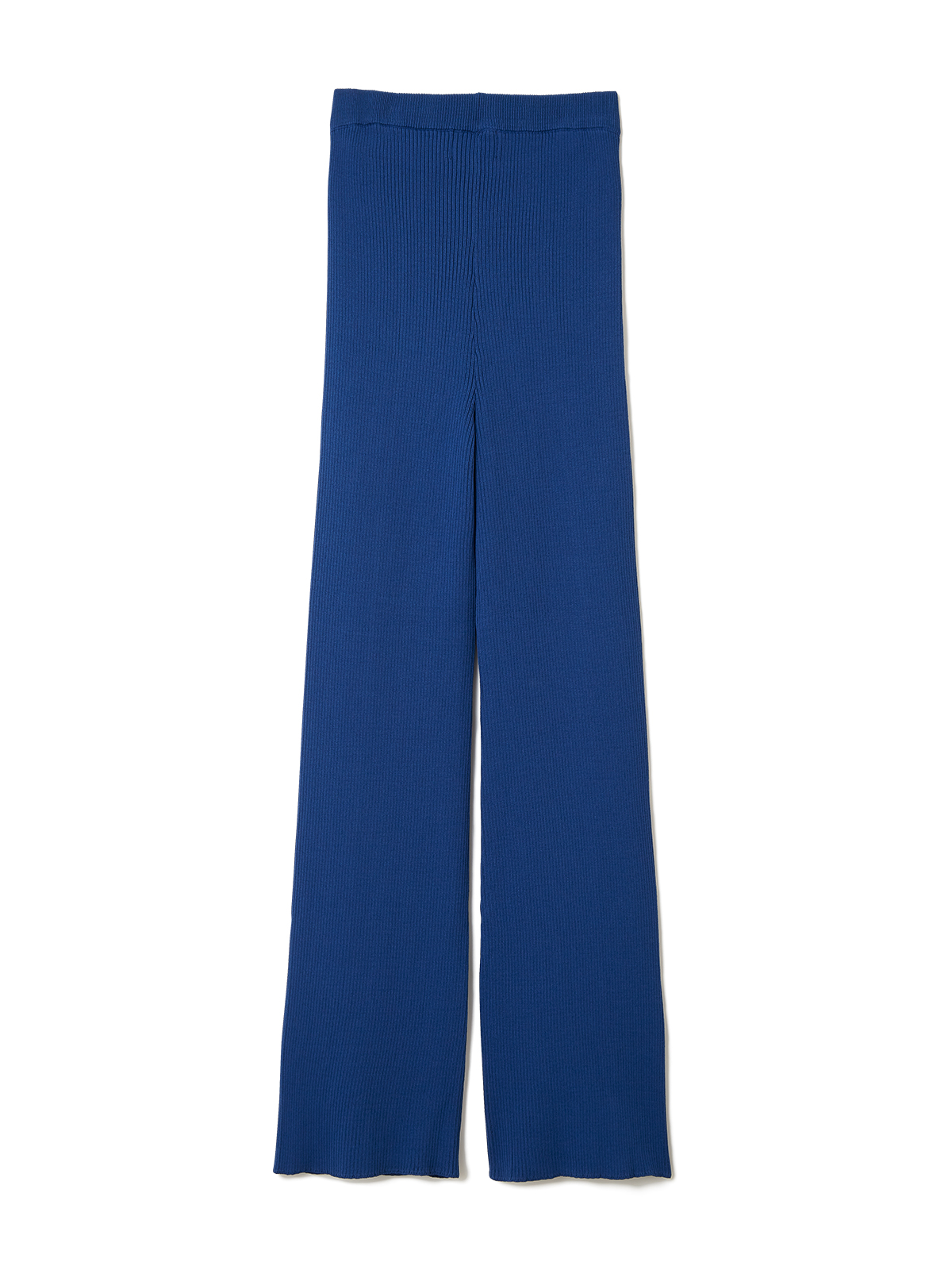 colored stitch slit knit trousers 詳細画像 navy 2