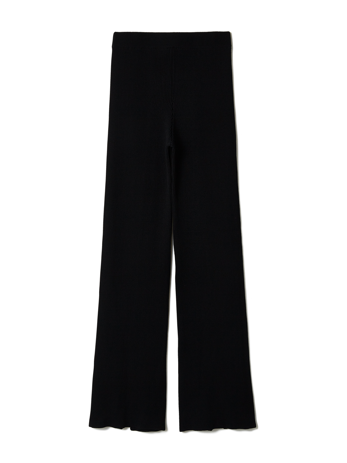 slit knit trousers 詳細画像 black 2