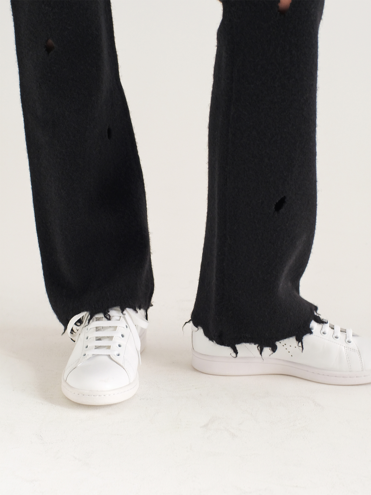 hide and seek knit trousers 詳細画像 black 3