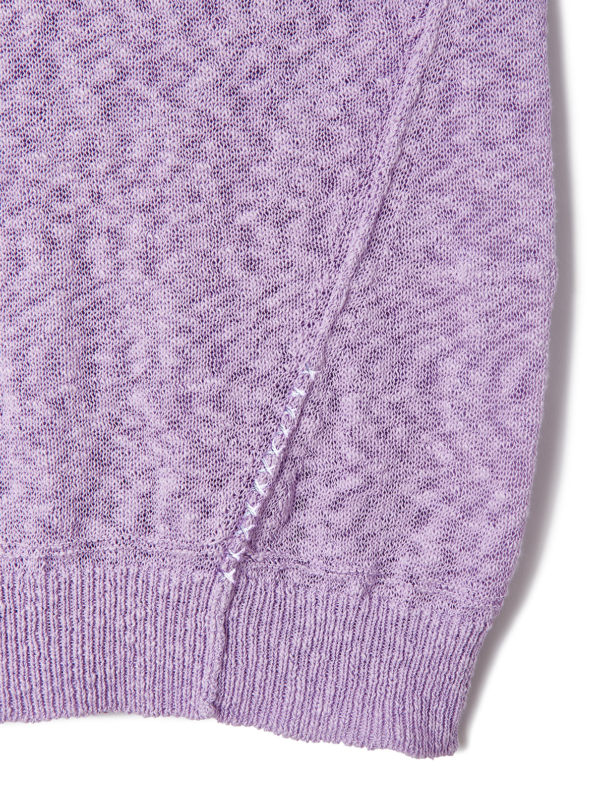 new "V" knit top 詳細画像 purple 4