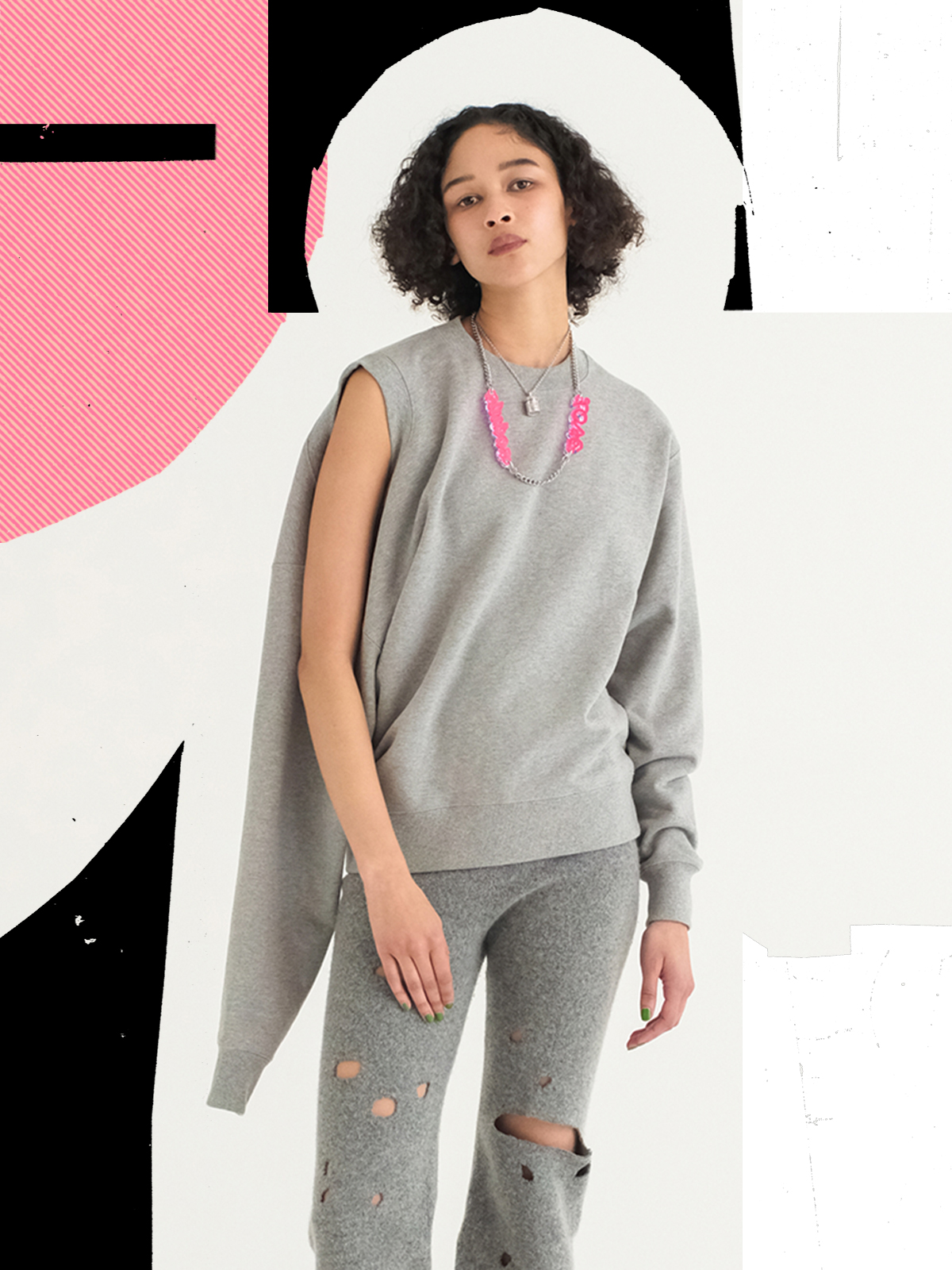 holes for two pullover 詳細画像 gray 1