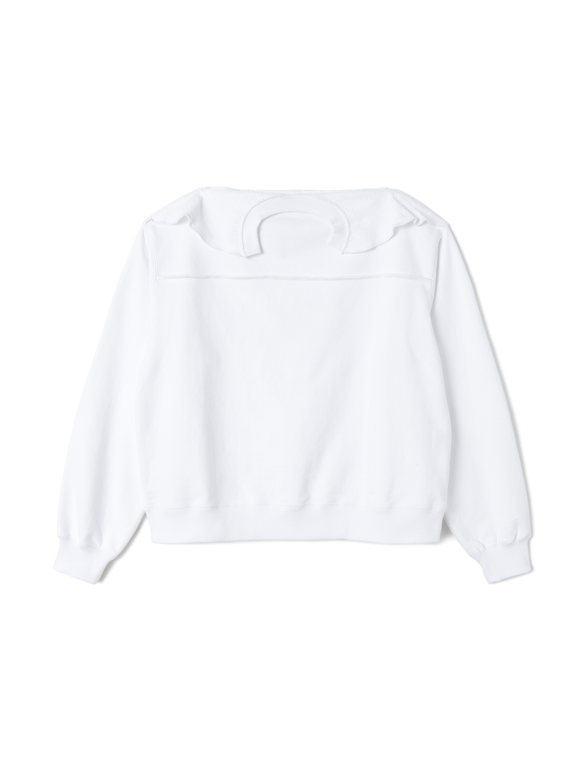 folded over pullover 詳細画像 white 1