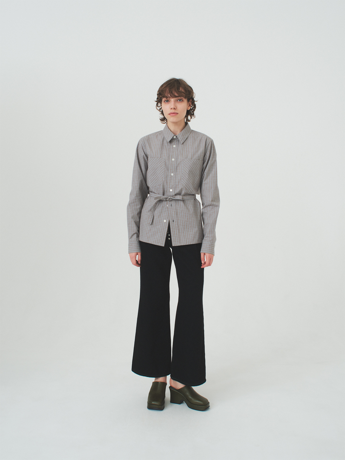 back tie shirt 詳細画像 gray 3