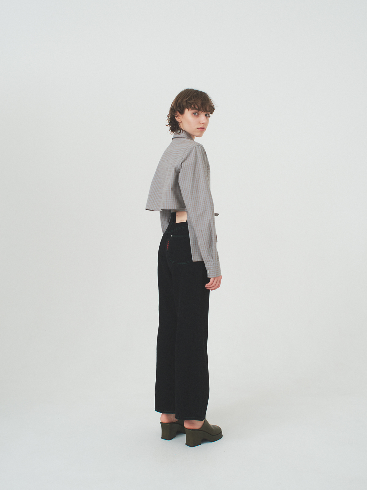 back tie shirt 詳細画像 gray 4