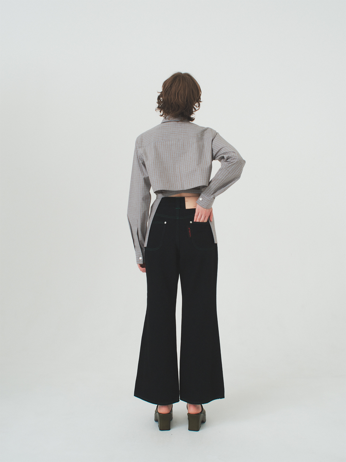 back tie shirt 詳細画像 gray 5