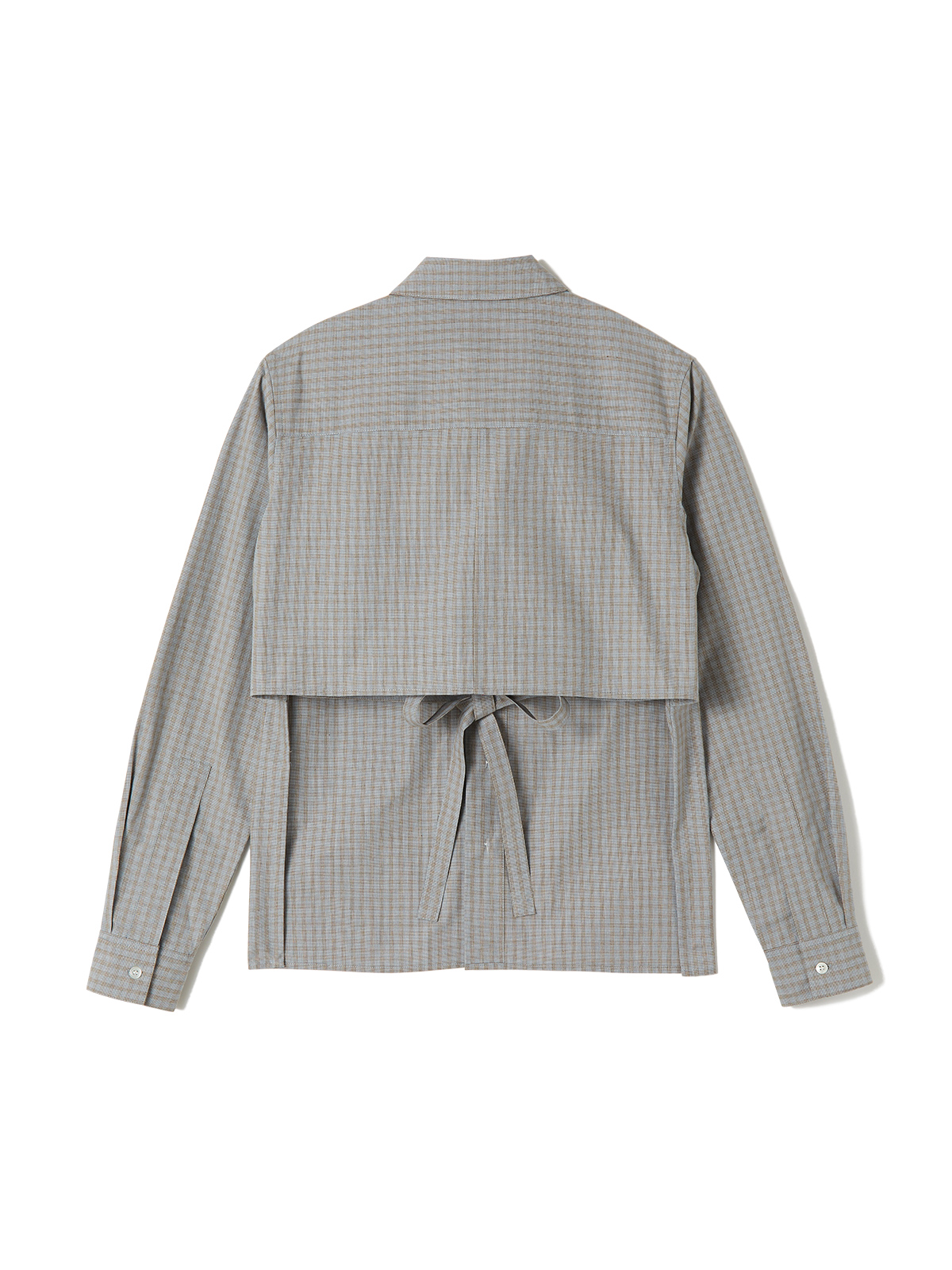 back tie shirt 詳細画像 gray 2