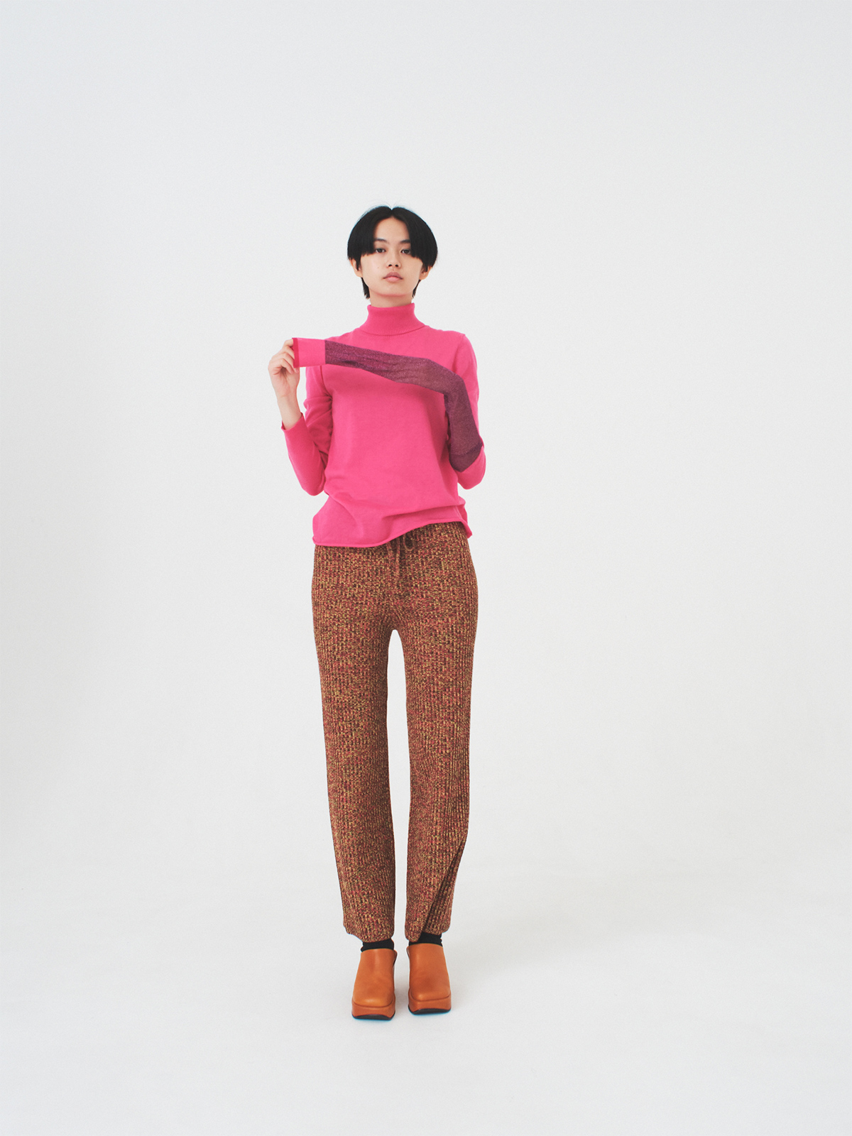 one long knit top 詳細画像 pink 8