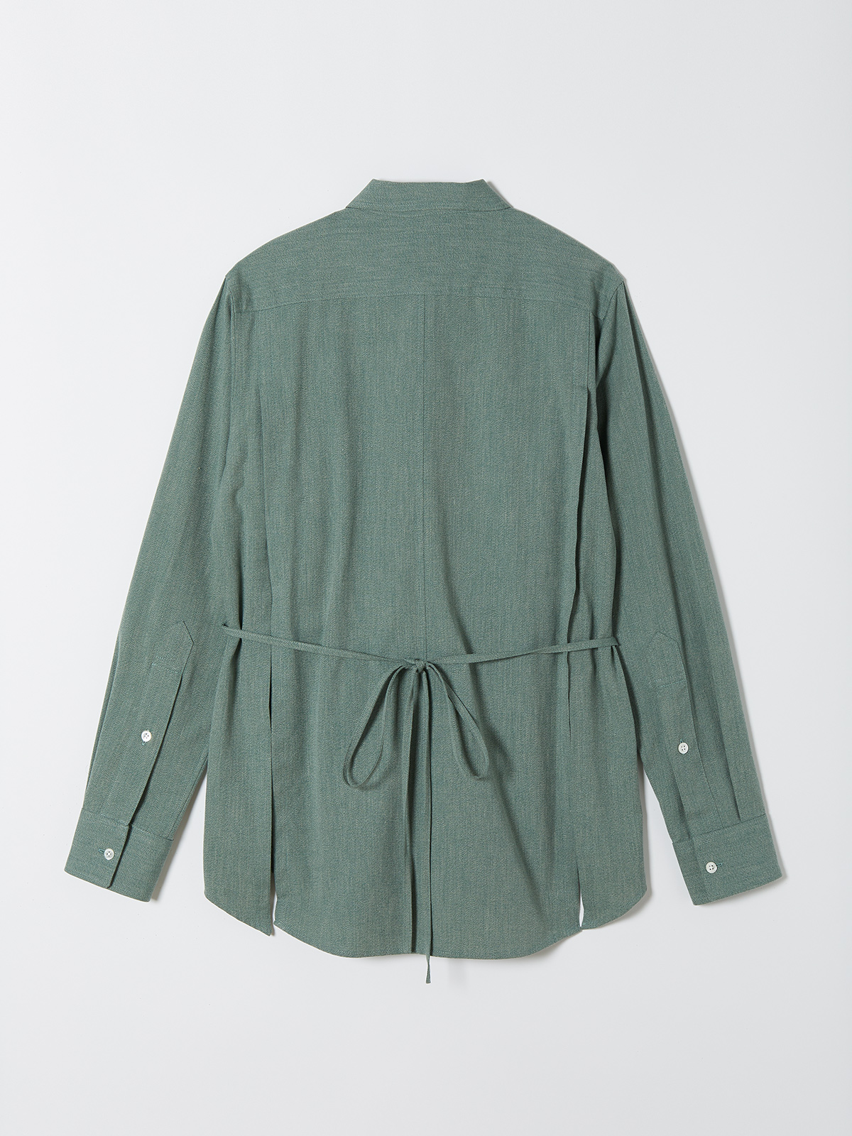 back open dress shirt 詳細画像 green 4