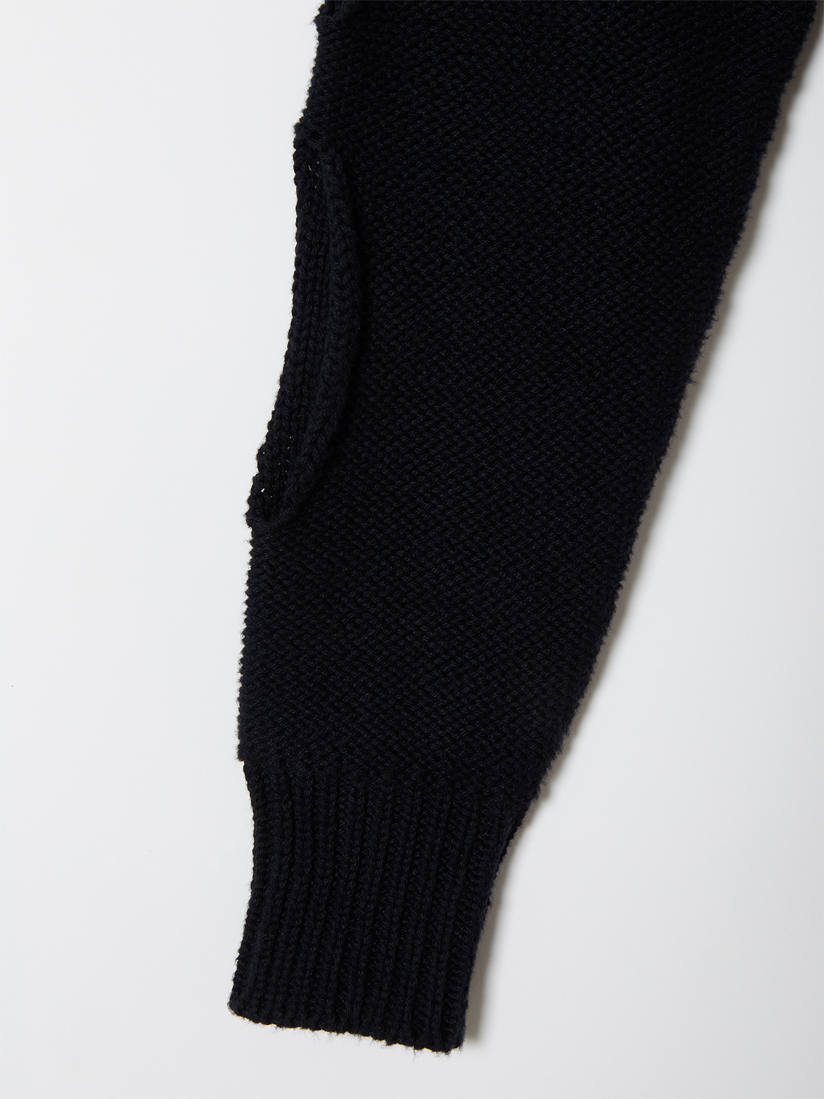 holes knit top 詳細画像 black 3