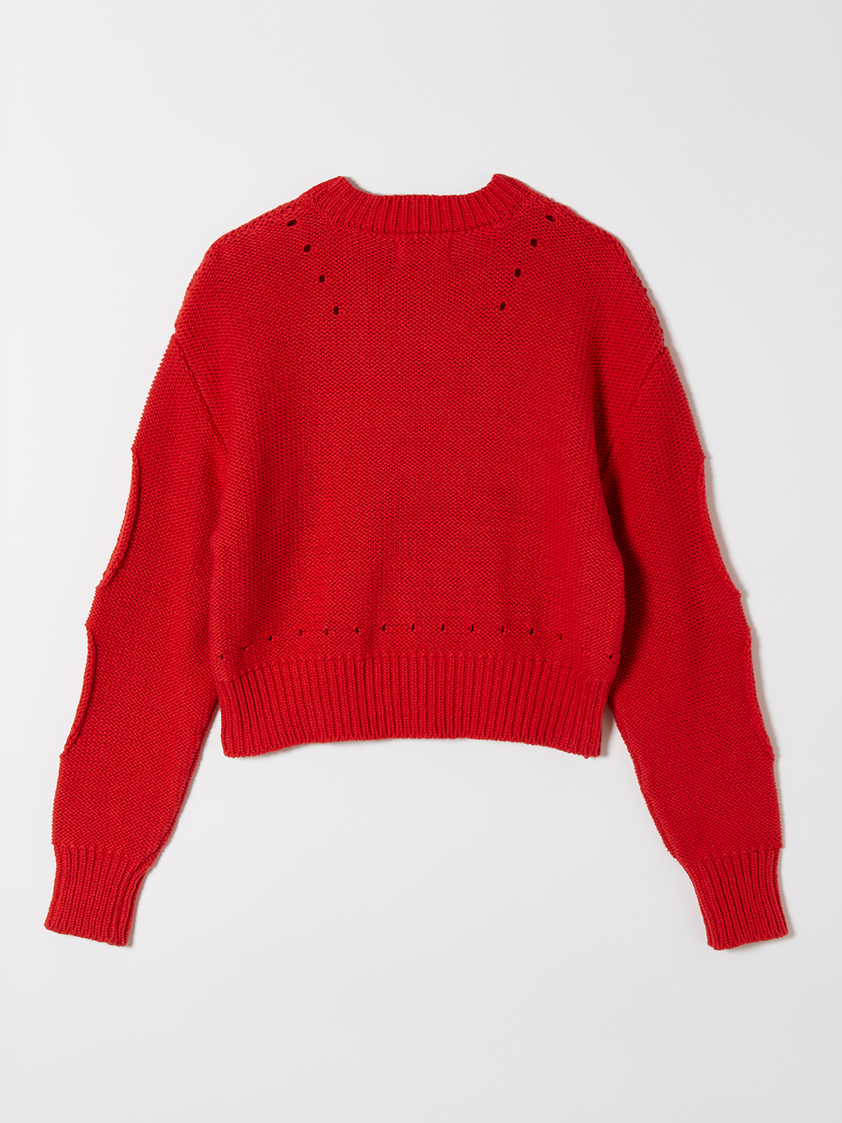holes knit top 詳細画像 red 2