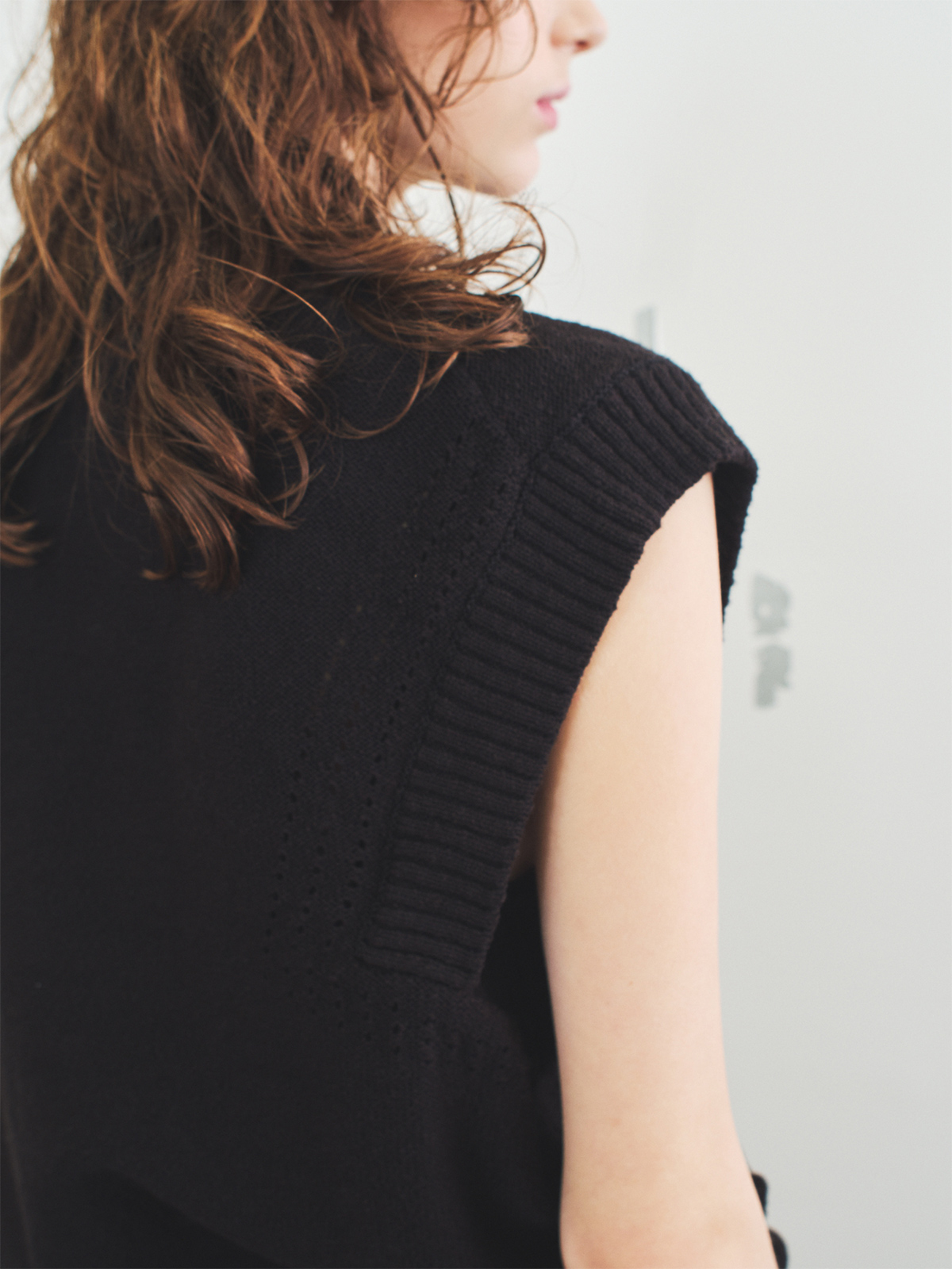 flash! knit vest 詳細画像 black 9