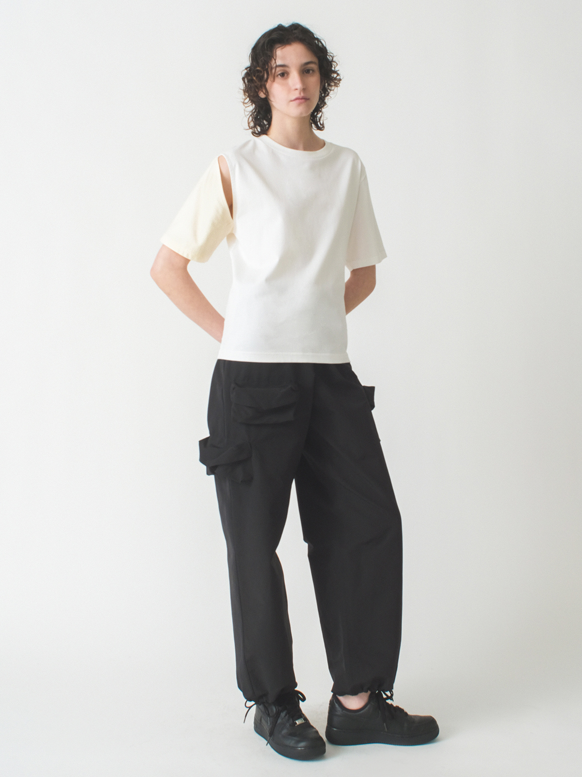 patched t-shirt 詳細画像 white 4