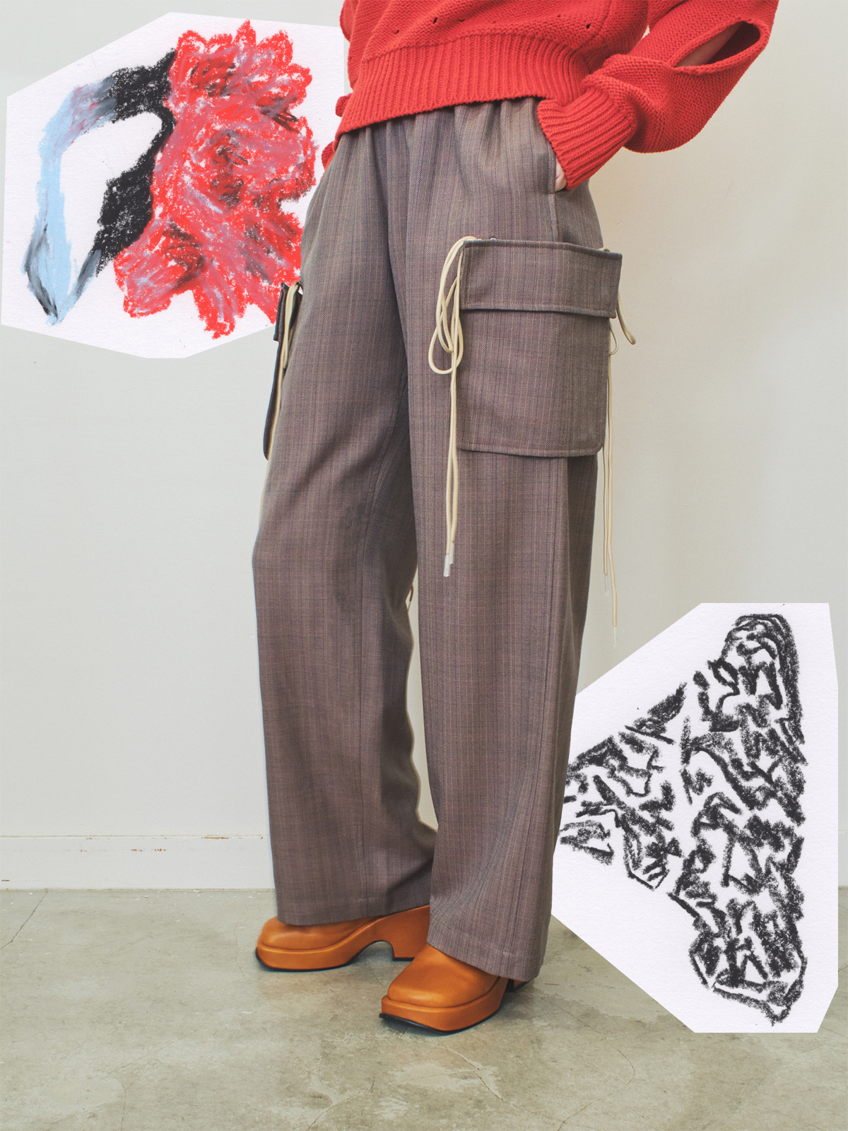 pockets easy trousers 詳細画像 mix 1