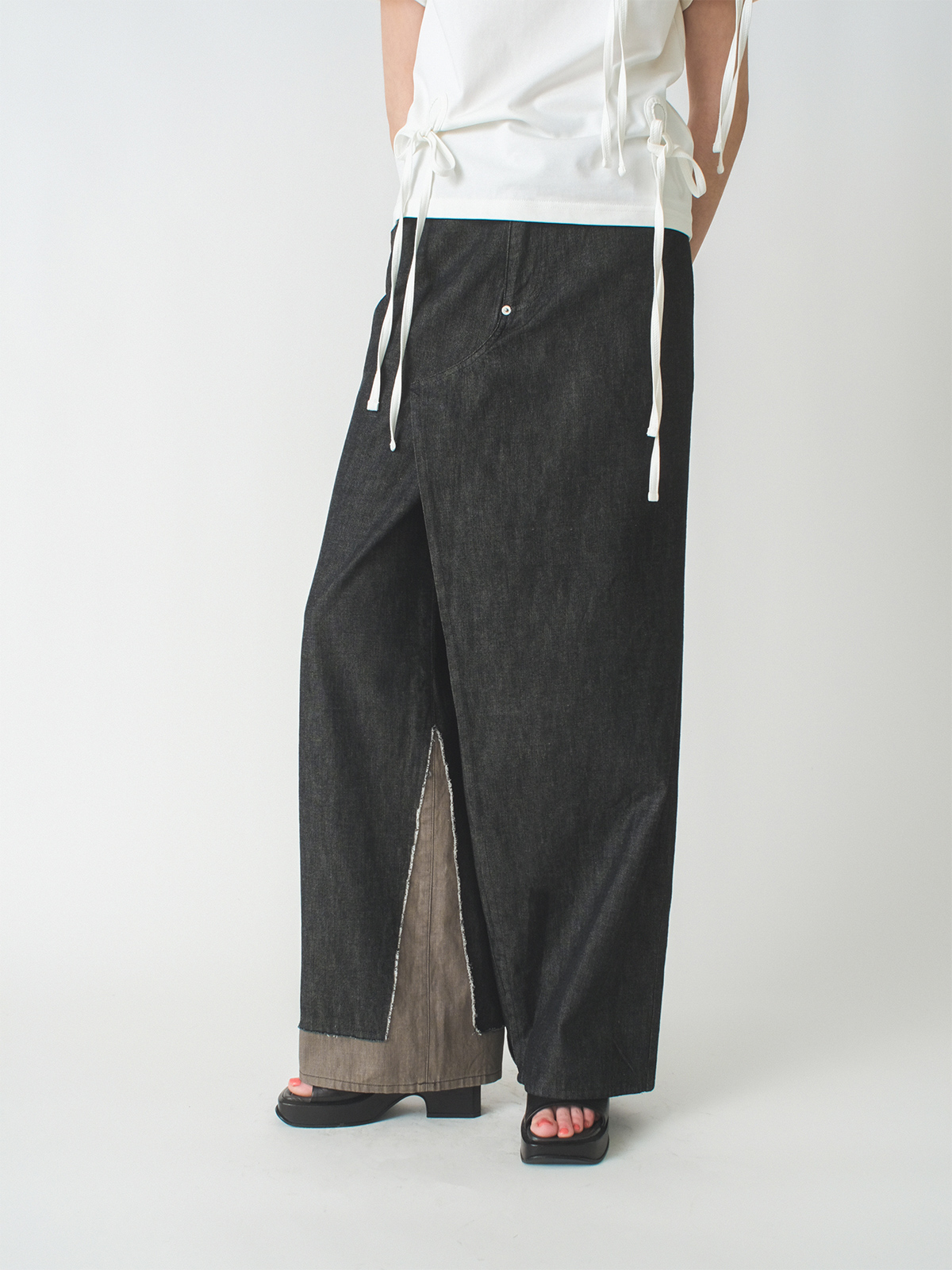 skirt? Trousers 詳細画像 black 1