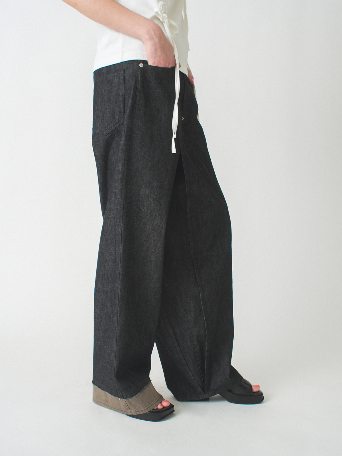 skirt? Trousers 詳細画像 black 4