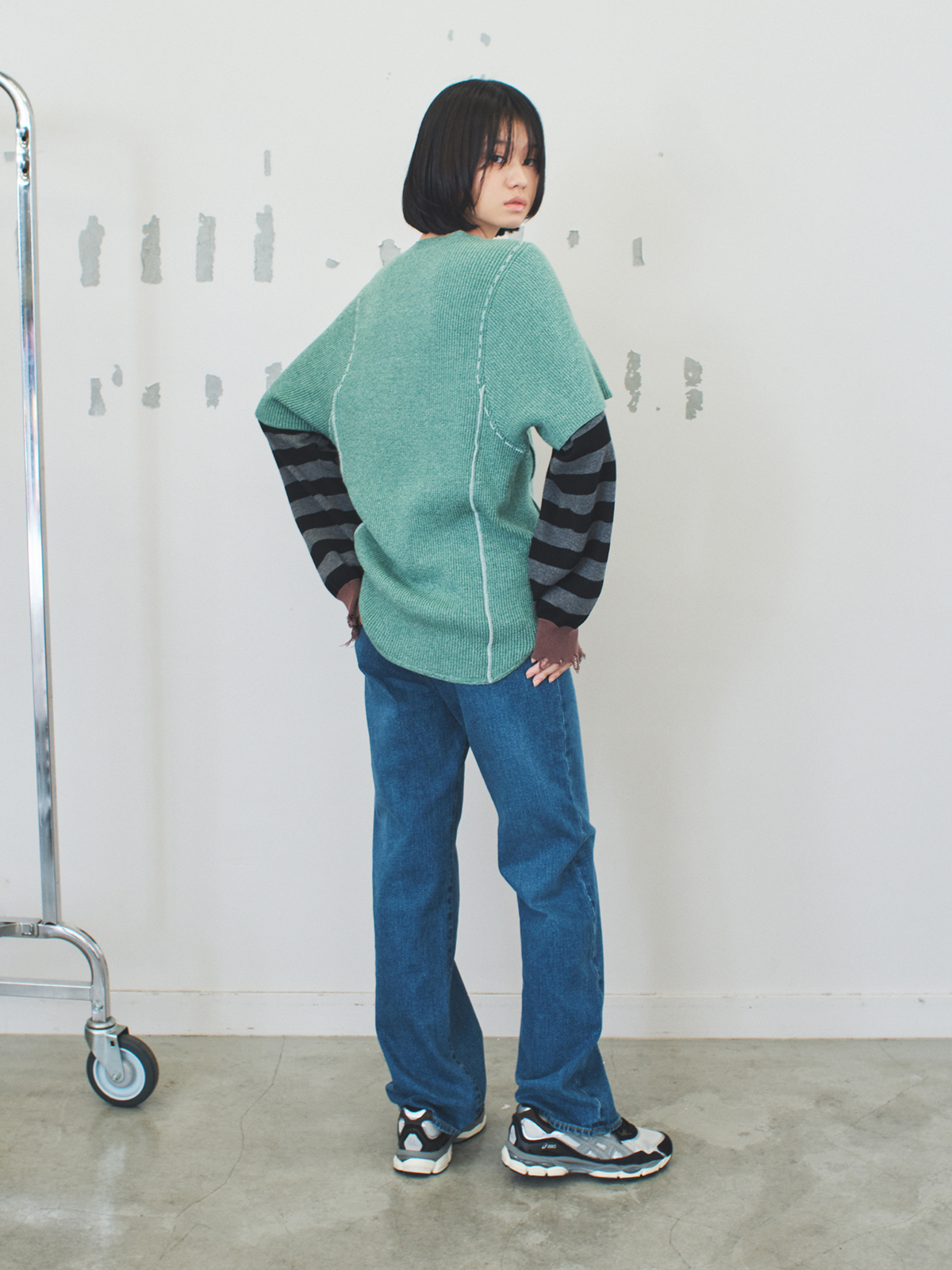 back to front denim trousers 詳細画像 blue 9