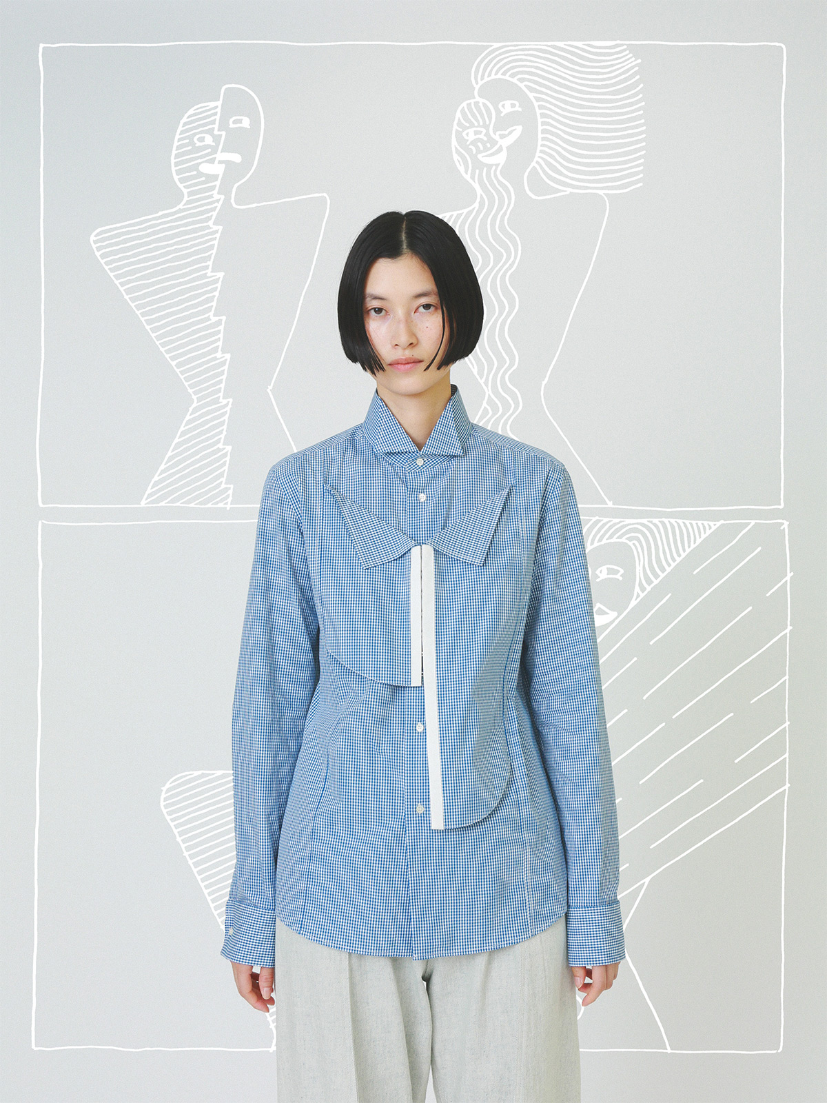 vintage dress shirt 詳細画像 blue 1
