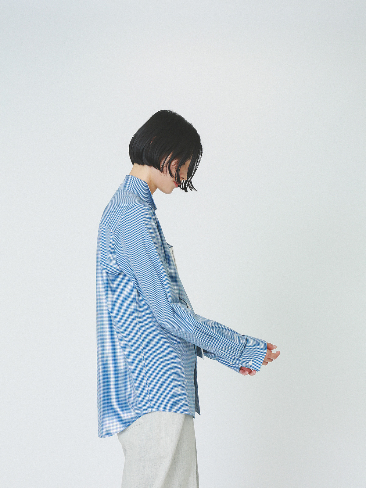 vintage dress shirt 詳細画像 blue 4