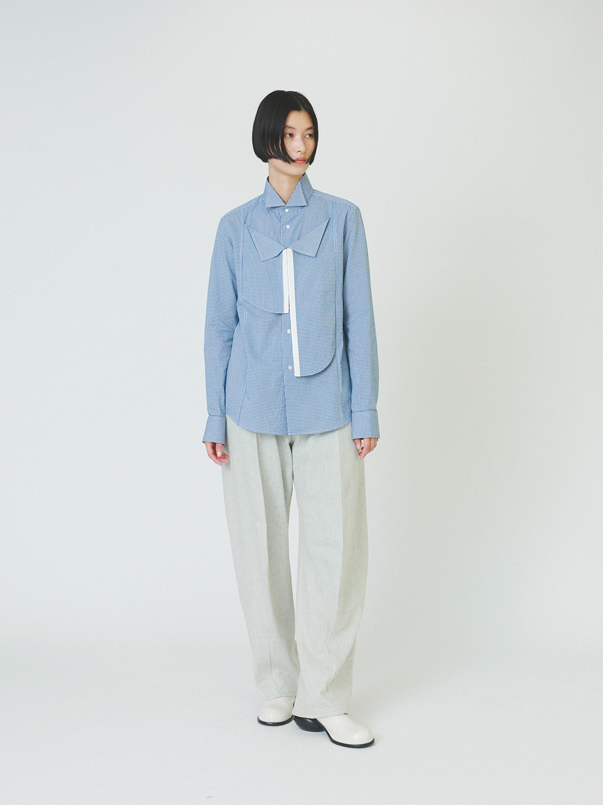 vintage dress shirt 詳細画像 blue 5