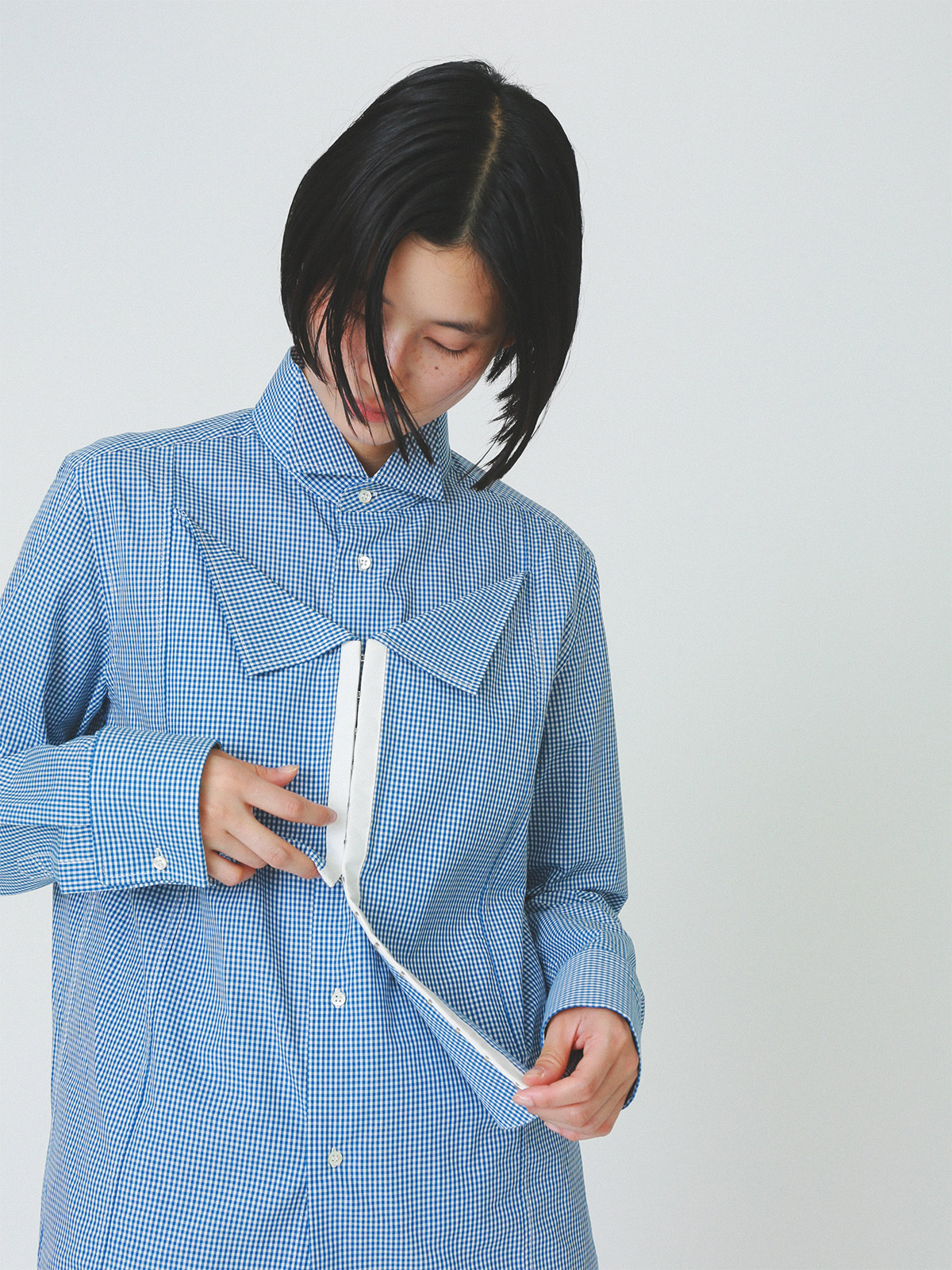 vintage dress shirt 詳細画像 blue 7