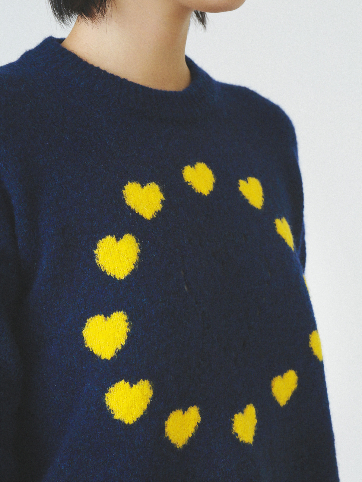 love around knit pullover 詳細画像 navy 9