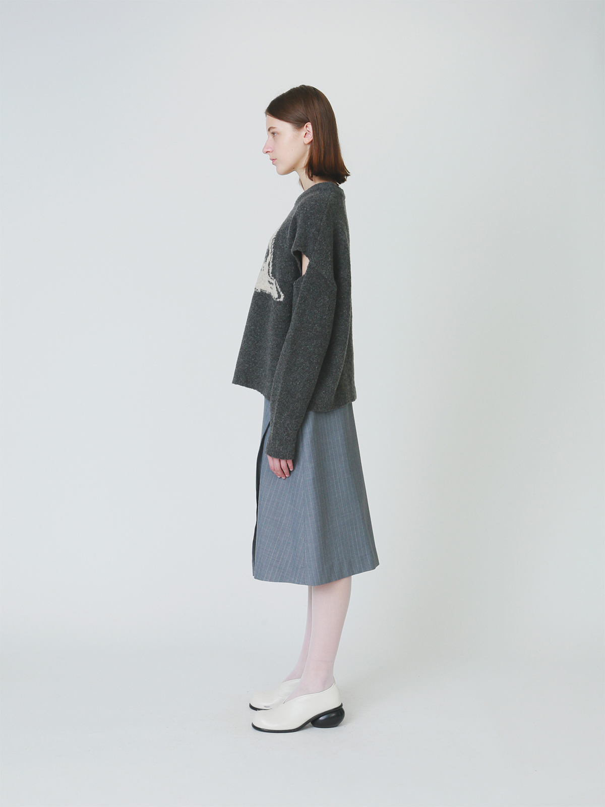 painter's hat knit top 詳細画像 gray 6