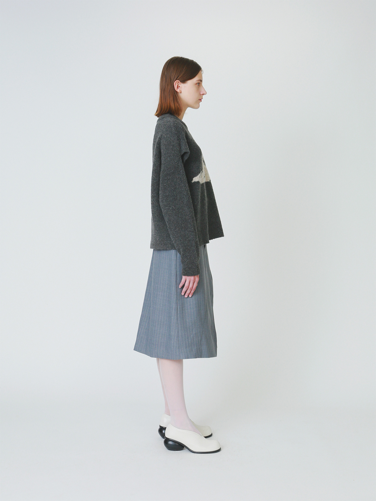 painter's hat knit top 詳細画像 gray 8