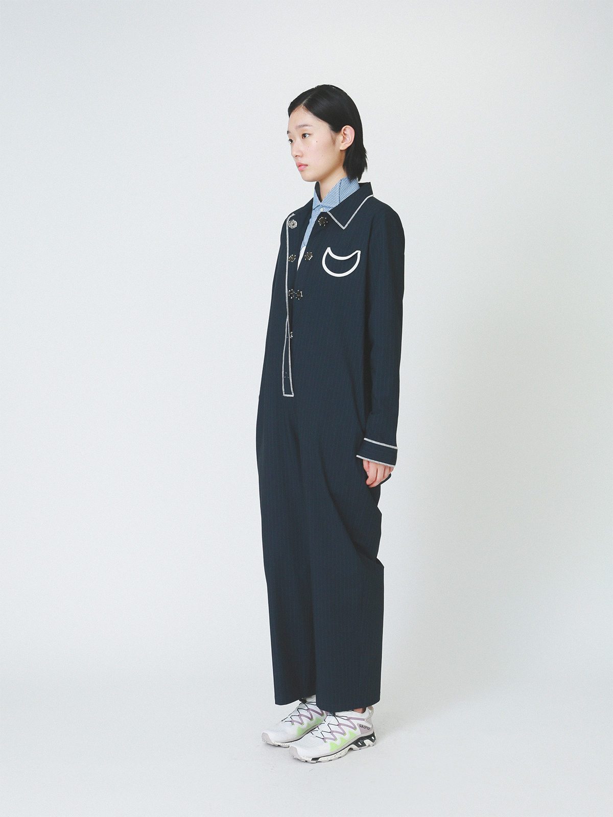circle pocket jumpsuit 詳細画像 navy 1