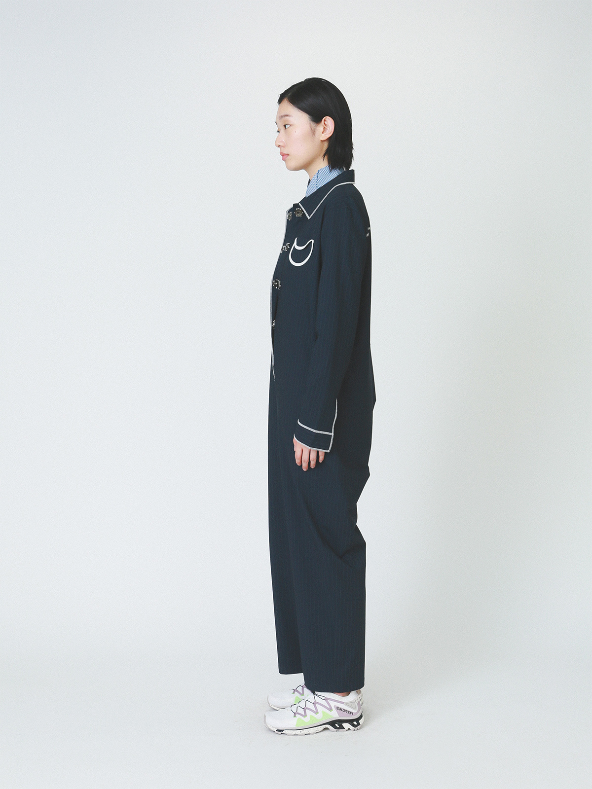 circle pocket jumpsuit 詳細画像 navy 2