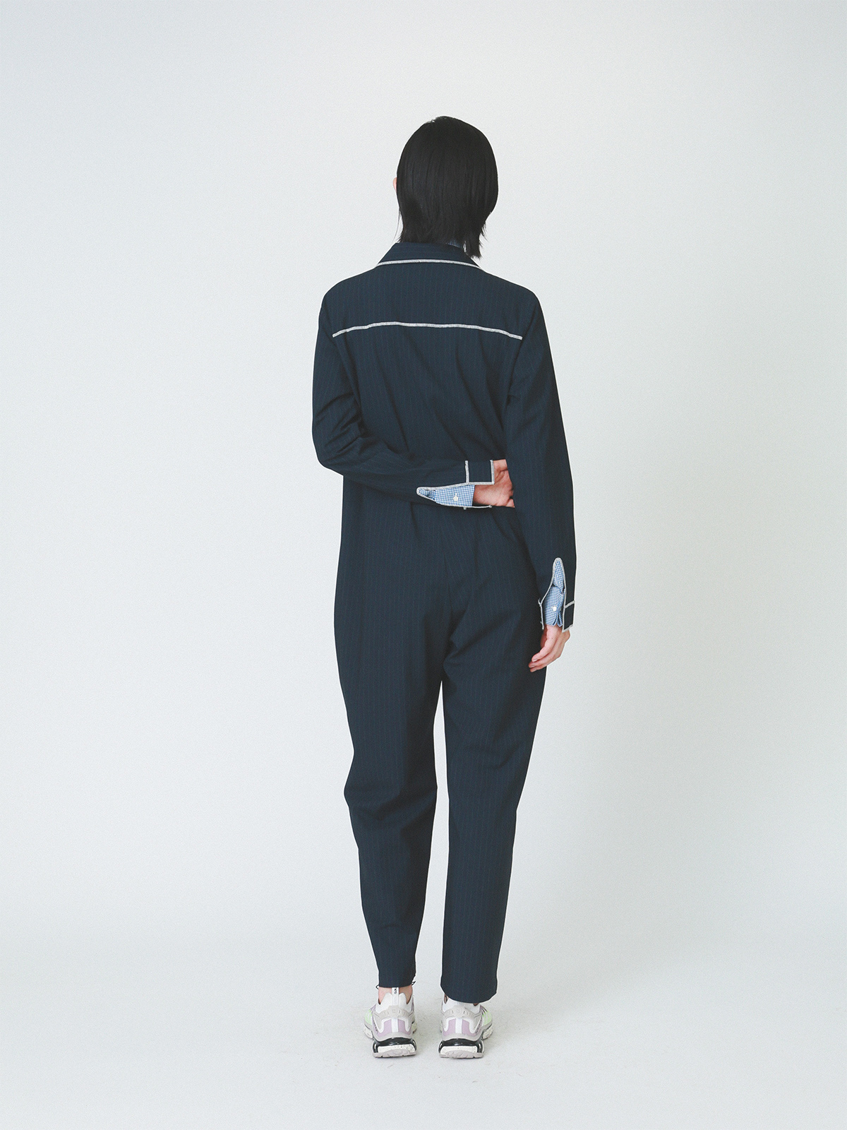 circle pocket jumpsuit 詳細画像 navy 3