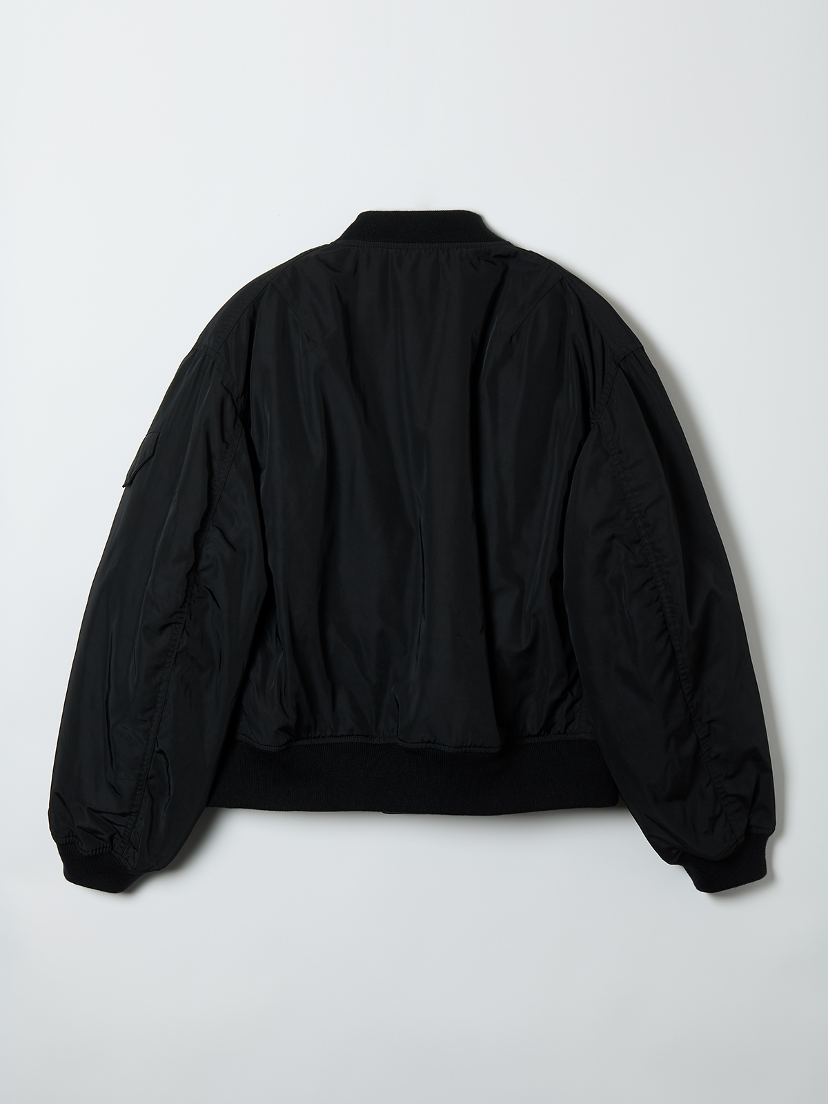 double zip ma-1 jacket 詳細画像 black 2