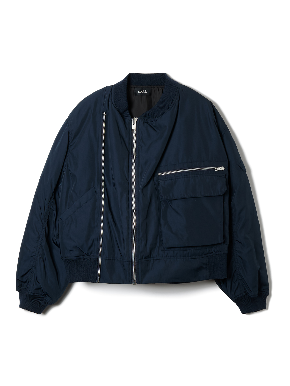 double zip ma-1 jacket 詳細画像 navy 1