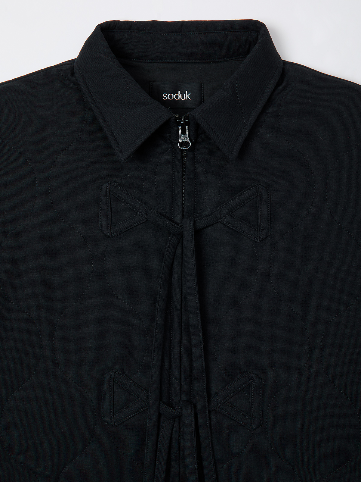 puffy ribbon jacket 詳細画像 black 3