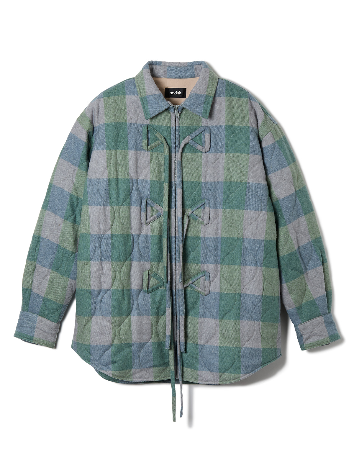 puffy ribbon jacket 詳細画像 blue 1