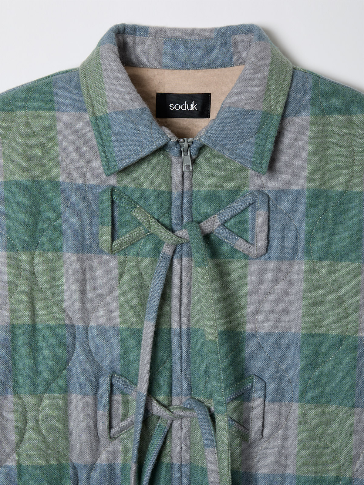 puffy ribbon jacket 詳細画像 blue 3