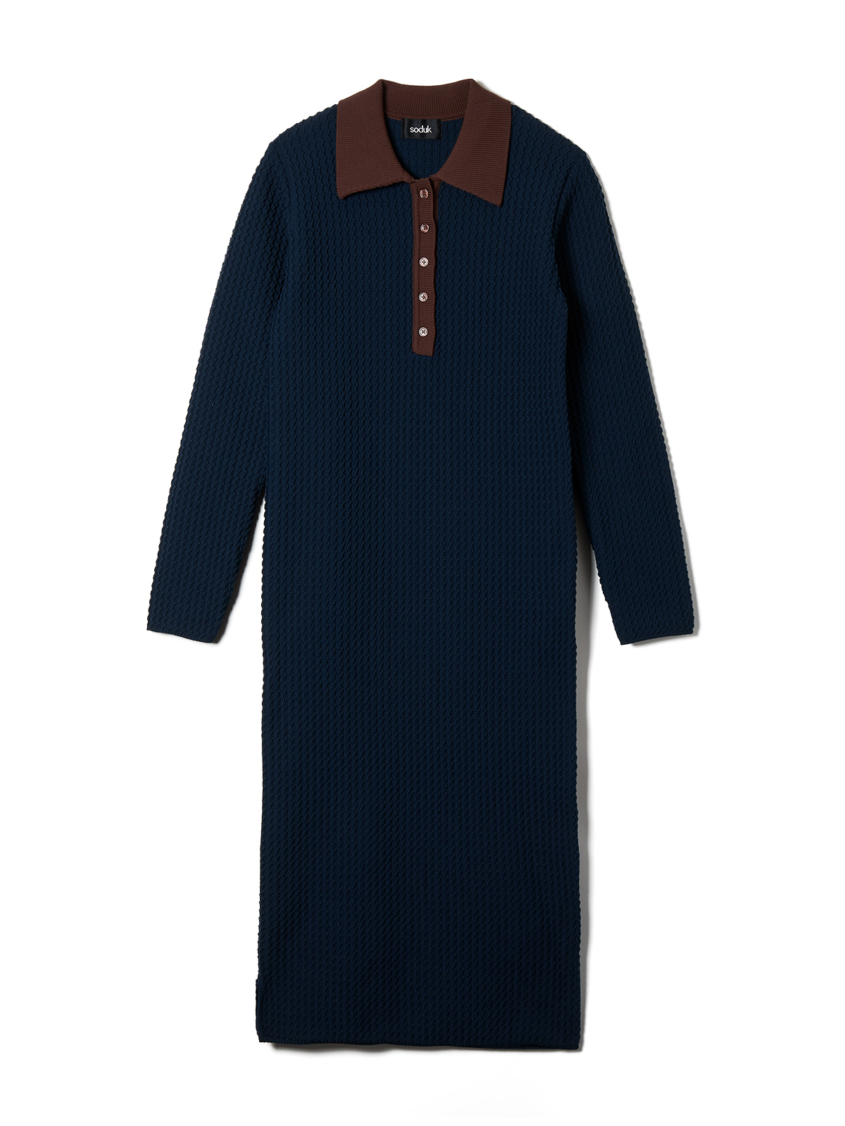 knit polo one piece 