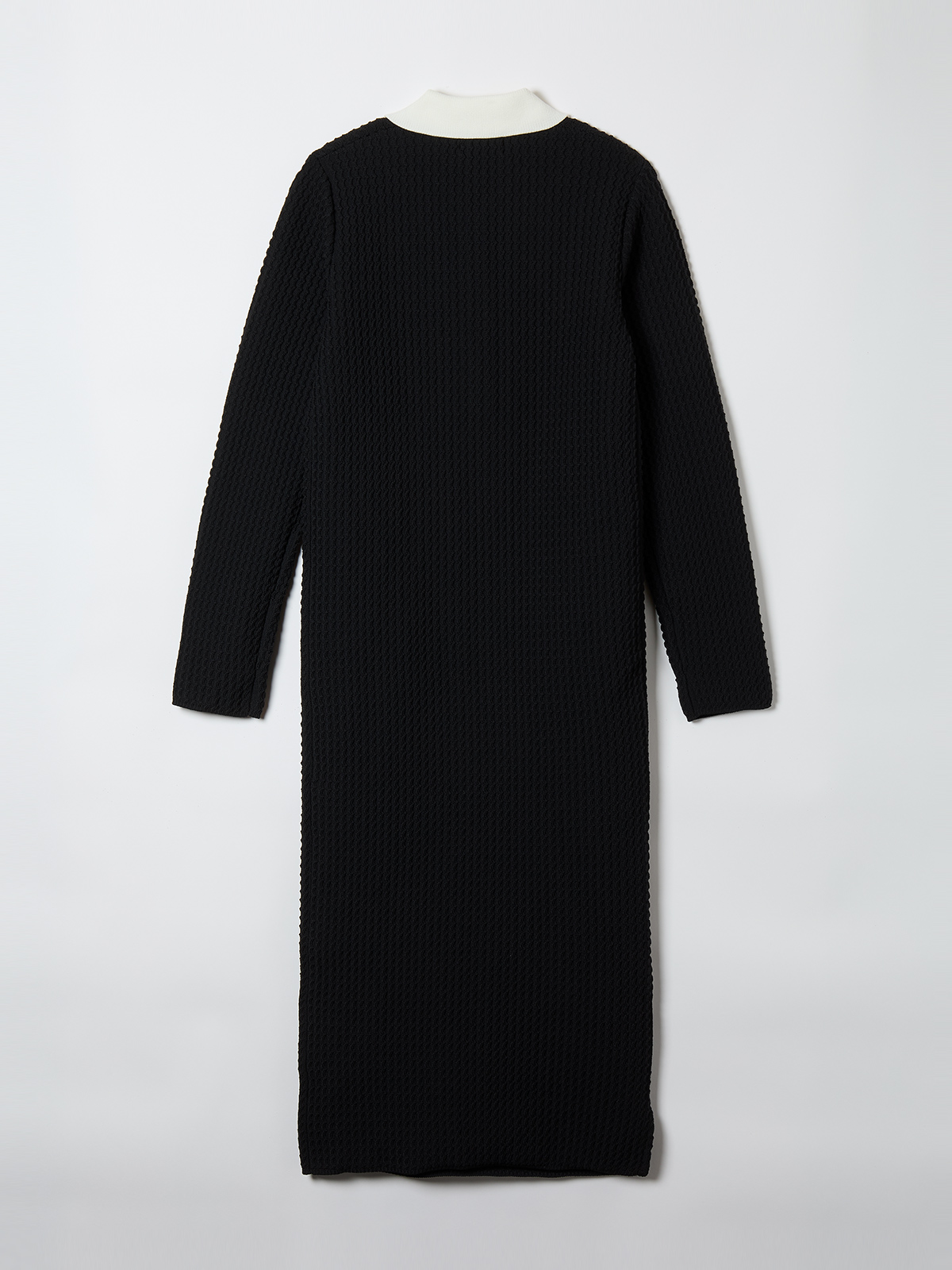 knit polo one piece  詳細画像 black 2