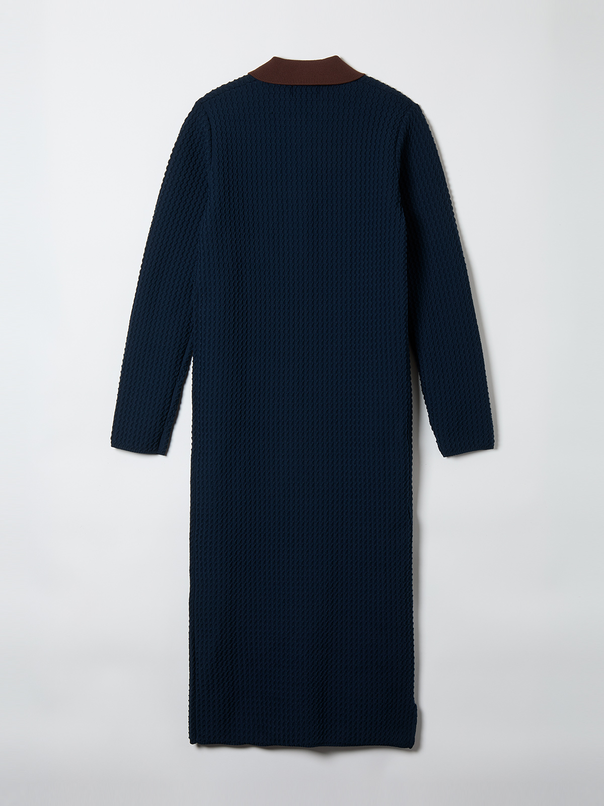 knit polo one piece  詳細画像 navy 2