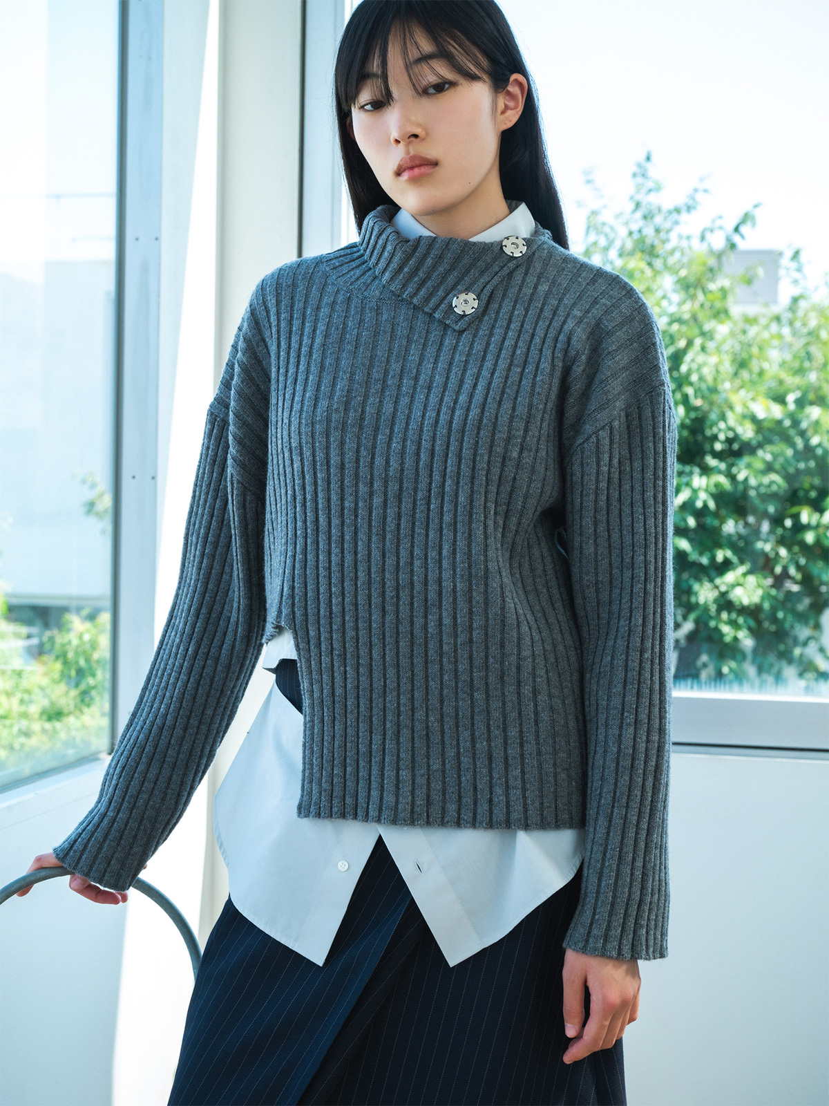 cut cut knit sweater