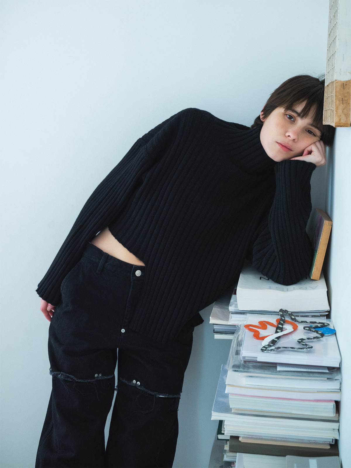 cut cut knit sweater