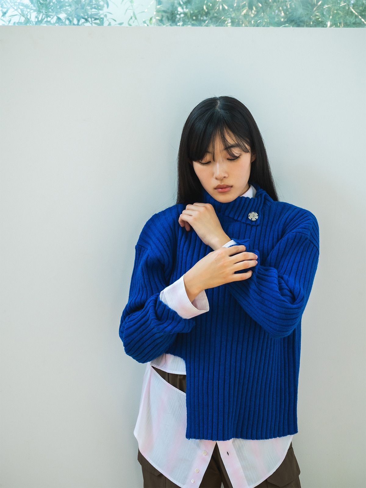 cut cut knit sweater