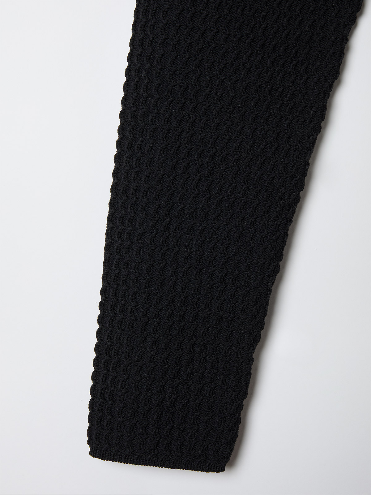 knit polo top 詳細画像 black 4