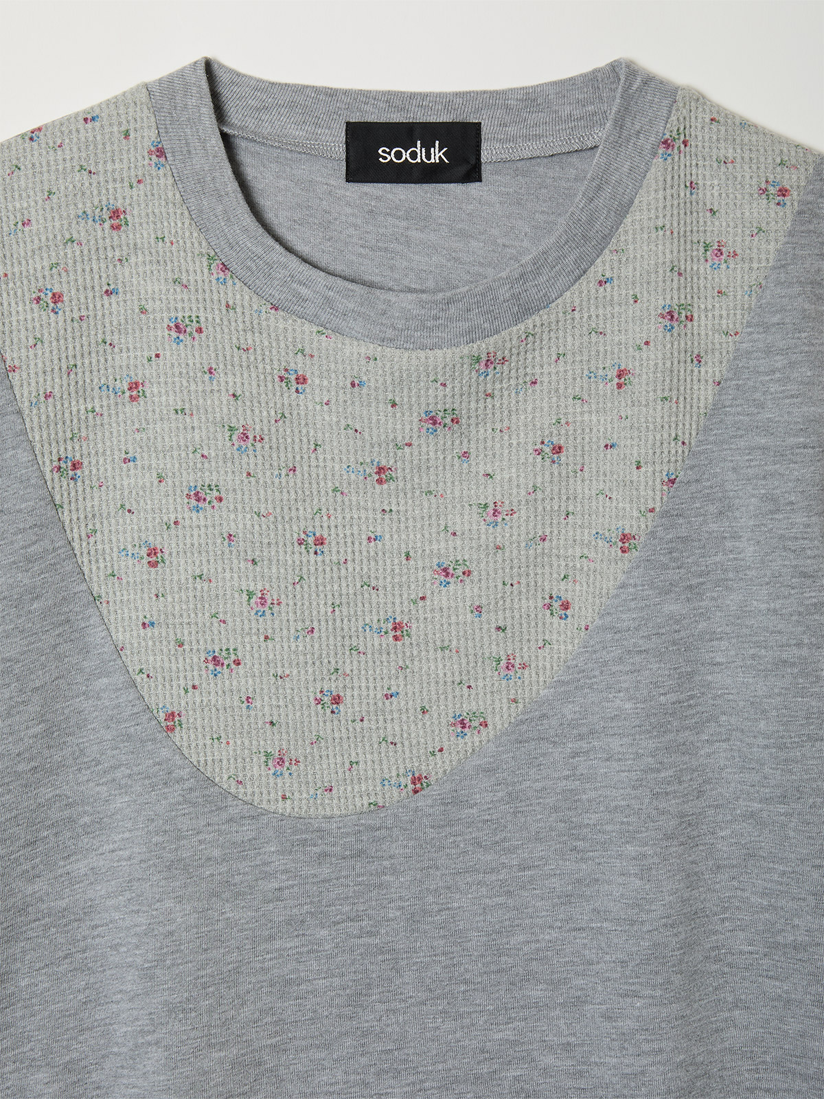flower t-shirt 詳細画像 gray 3