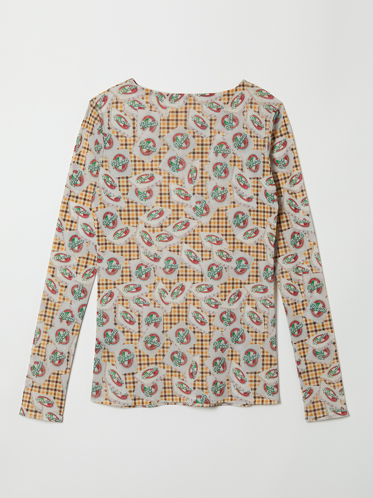 pizza mesh t-shirt 詳細画像 orange 2