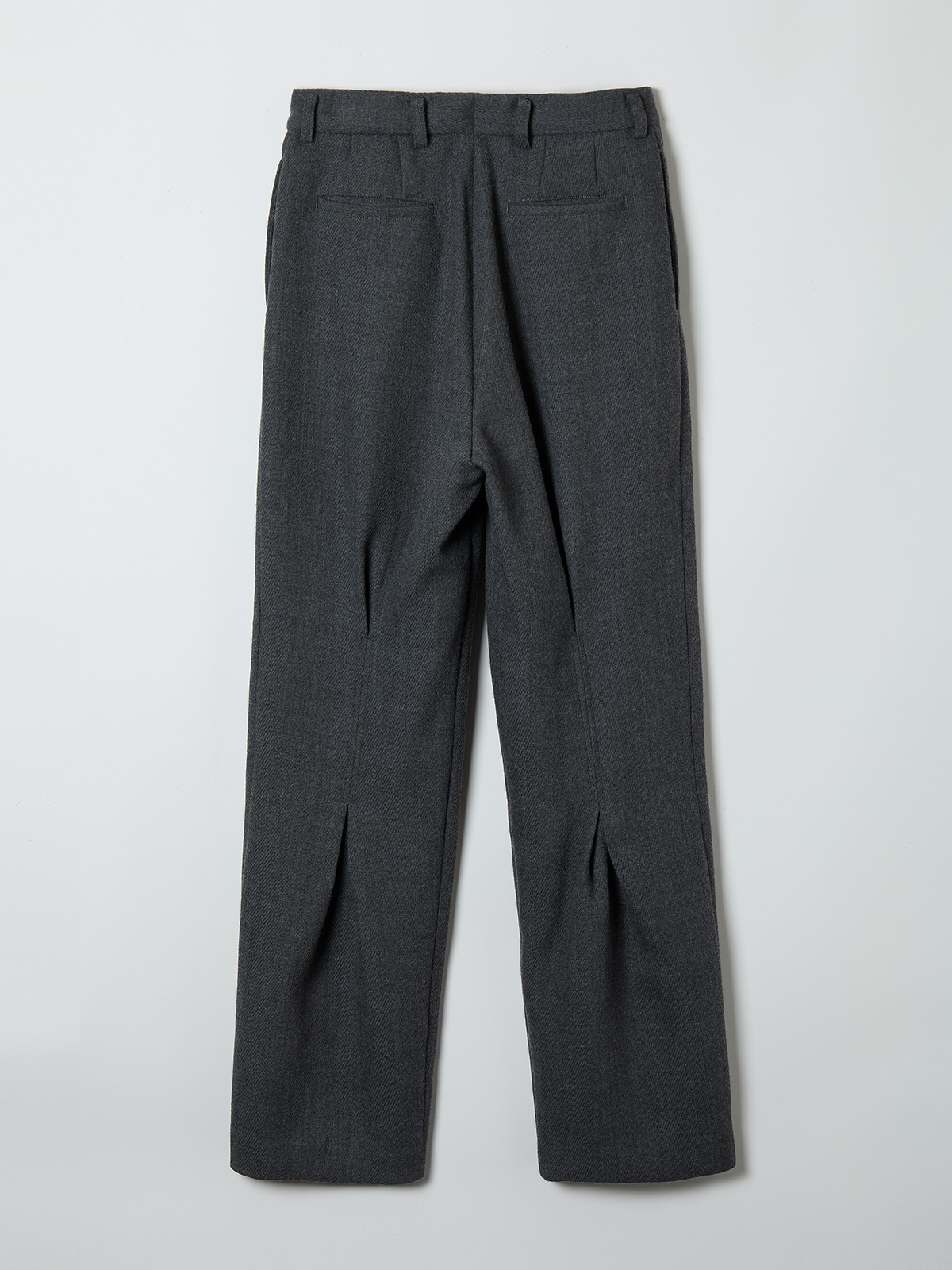 back pleated trousers 詳細画像 gray 2