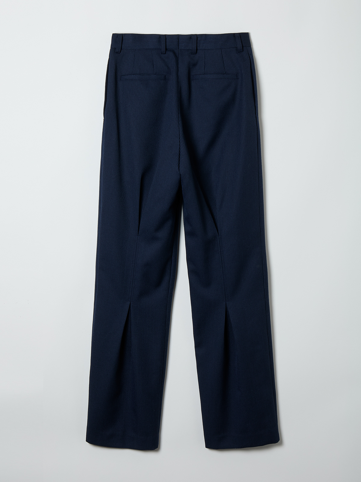back pleated trousers 詳細画像 navy 2